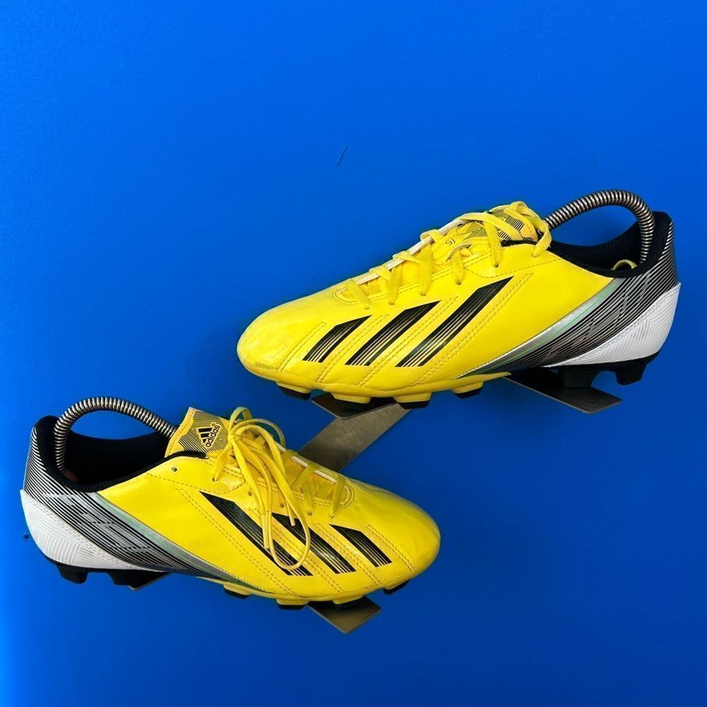 adidas F5 TRX FG Soccer Cleats Vivid Yellow with Black, used 1 time,SIZE 6